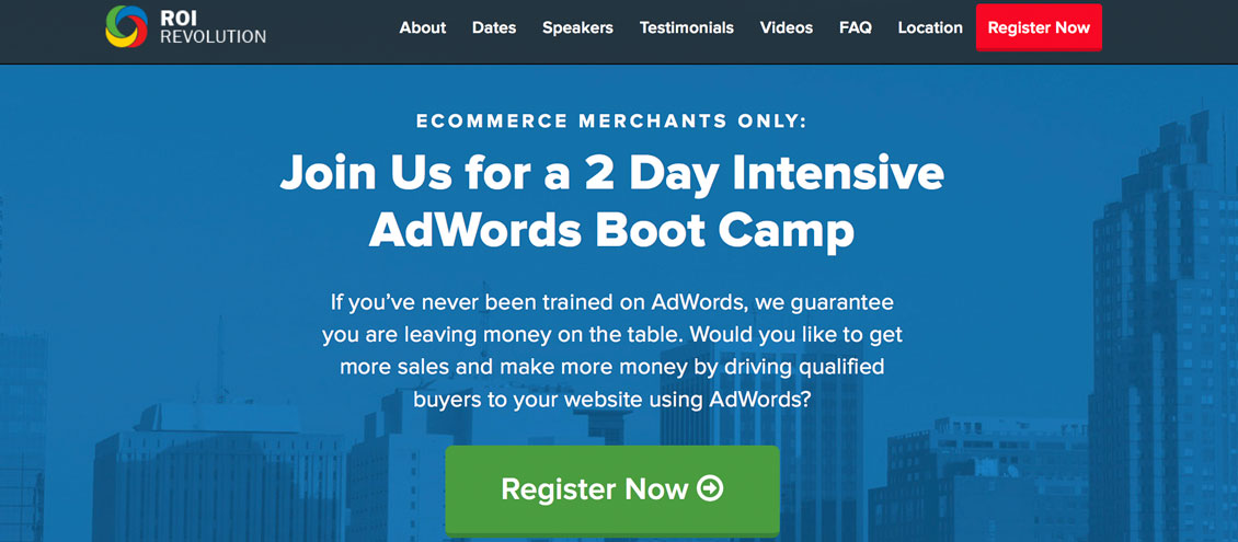 ROI Revolution AdWords Bootcamp